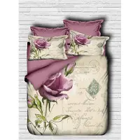 L'essentiel Maison L'Essentiel, Juego de ropa de cama para el hogar, modelo PRL6122, color lila. Incluye: funda de edredón y fundas de almohada. Material: 100% microfibra de poliéster