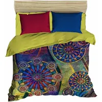 L'essentiel Maison L'Essentiel, juego de ropa de cama para el hogar, modelo PRL1251, color azul oscuro. Incluye: funda de edredón y fundas de almohada. Material: 100% microfibra de poliéster