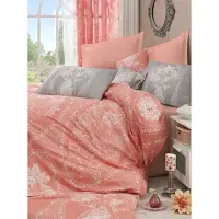 L'essentiel Maison L'Essentiel, Juego de ropa de cama para el hogar, modelo PRL6843, color naranja, incluye funda de edredón, 100% algodón reforzado