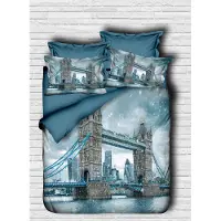 L'essentiel Maison L'Essentiel, juego de ropa de cama para el hogar, modelo PRL6122, color azul. Incluye: funda de edredón, parte superior del edredón y funda de almohada. Material: 100% microfibra de poliéster