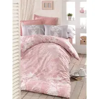 L'essentiel Maison L'Essentiel, Ropa de Cama para el Hogar, Adal - PRQ5226, Rosa, Juego de sábanas, 100% algodón reforzado