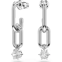 Swarovski Pendientes 'Constella' plata / transparente