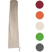Mendler Funda protectora HWC para toldos de jardín de hasta 4 metros, funda de cobertura con cremallera, color crema