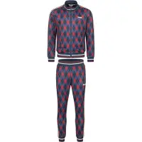 Lonsdale Ropa para correr 'Redford' navy / rojo / blanco