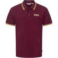 Lonsdale Camiseta 'Velton' curry / rojo vino / blanco