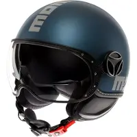 Momo Design FGTR Evo Casco Jet Mate/Azul/Plata 59 unisex