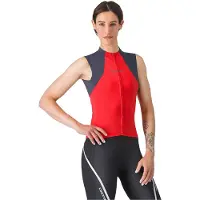 Castelli - Women's Sole Sleeveless Jersey - Maillot de ciclismo sin mangas size M, rojo