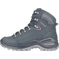 Lowa - Zapatillas de senderismo Mujer - Renegade Evo GTX Mid Ws Steelblue/Old Rose para Mujer de Cuero - Talla 36,5 - Azul