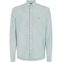 Tommy Hilfiger Camisa 'Regular Fit Flag Embroidery' verde pastel