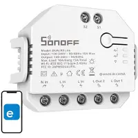 Sonoff Interruptor Inteligente Wi-fi Dual R3 Lite Controladores Inteligentes