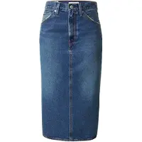 Levi's Falda 'High Rise Back Slit Skirt' azul denim