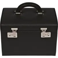 Windrose Beluga Joyero Piel natural 26.5 cm negro