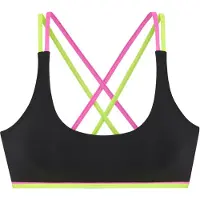 Buffalo Top de bikini lima / rosa / negro