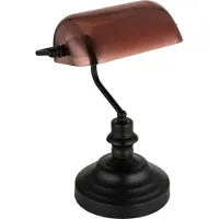 Globo Lighting Lámpara de escritorio estilo antiguo, modelo 2491C, marca Globo
