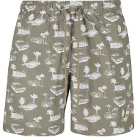 Urban Classics Bermudas oliva / blanco