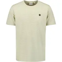 No-excess T-shirt Crewneck Melange Jacquard Stripes Light Moss Talla: XXL | Camisetas Básicas Outlet | Hombre