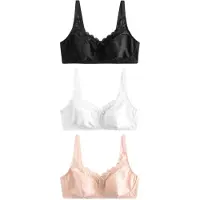 Next Sujetador rosa / negro / blanco