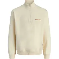 Jack & Jones Sudadera 'JORNORREBRO' naranja oscuro / blanco lana