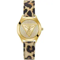 GUESS Reloj analógico beige / champán / oro / negro