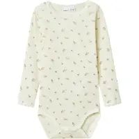 Name It Mini Pijama entero/body 'NMFWang' beige / oliva / blanco