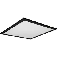 Ledvance Lámpara de techo ORBIS con retroiluminación, 350x350 mm, Wi-Fi, RGB (colores personalizables) y regulable, 2800 lúmenes, 28 W, IP20, color negro