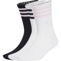 Adidas Originals adidasCalcetín clásico 3-Stripes 3 Pairs 43-45 White / Black / Clear Pink Unisex