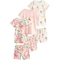 Next Pijama naranja / rosa / rosa / offwhite