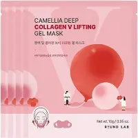 Round Lab - Camellia Deep Collagen V Lifting Gel Mask Set 10g x 4 sheets