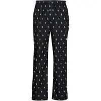 Ralph Lauren Pantalón de pijama negro / blanco