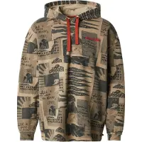 Scotch & Soda Loose-fit Overdyed All-over Printed Hoodie Plaza Taupe Talla: S | Sudaderas con Capucha Outlet | Hombre | Negro