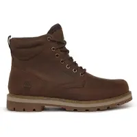 Timberland para hombre. TB0A69UHEM61 Botas impermeables de media caña con cordones Britton Road marrón (45), Piel, Plano, Casual, Sostenible