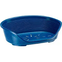 Ferplast Cama para mascotas Pelech plast SIESTA DLX, color azul, 70,5 x 52 x 23,5 cm, embalaje individual