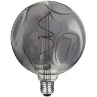 Creative Cables Bombilla Led De Filamento Esférico Dl700304 Bumped Smoky G140 E27 5w 150 Lumens 2000k