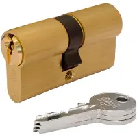 Ifam Cilindro De Cerradura De Puerta Latón F5s4040l 80 Mm 40+40 Mm