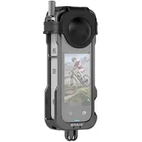 Puluz Jaula Protectora De Metal Con Cubierta De Lente Para Cámara De Acción Insta360 X4