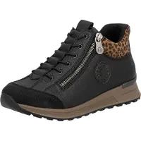Rieker Botines con cordones marrón / brocado / negro