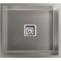 CATA CB 45-40 R10, lavabo de encimera, rectangular, acero inoxidable, acero inoxidable, 1 cuba, rectangular