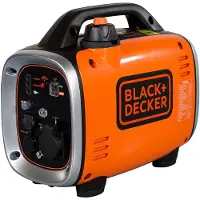 Black & Decker Generador de corriente con inversor de 900W, color naranja, talla única / Enchufe europeo de 220V, color naranja, talla única