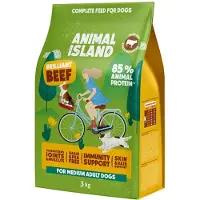 Animal Island : Alimento seco para perros, "Brilliant beef", 3 kg