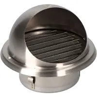 EDM Tapa De Registro Para Rejilla De Ventilación Acero Inoxidable 100 Mm