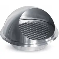 EDM Rejilla De Ventilación Empotrada En Copa Acero Inoxidable 125 Mm