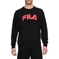 FILA Lusigny Loose Crew Black-true Red Talla: S | Jerséis Outlet | Hombre | Rojo