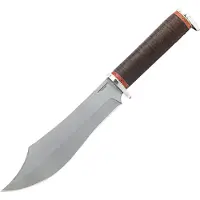 Condor Gray Pioneer Bowie Knife CTK3975-70HC, 1075, Leather, cuchillo de supervivencia
