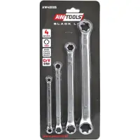 AWTOOLS : Juego de llaves de vaso Torx E6-E24 - 4 piezas