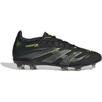 Adidas adidasBota de fútbol Predator Elite césped natural seco (infantil) 35 Core Black / Iron Metallic / Lucid Lemon Niño