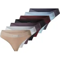 Karl Lagerfeld Tanga 'DAY OF THE WEEK' beige oscuro / azul claro / gris moteado / lila oscuro / rojo / negro
