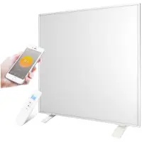 Quality Heating Panel infrarrojo móvil de la serie QH-OR, disponible en 350, 450 o 700 vatios. Panel portátil de la serie QH-OR, dimensiones 60,5 x 70 cm, 450 vatios
