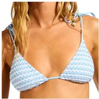 Seafolly - Women's Mesh Effect Bustier Bandeau - Parte superior de bikini size 44, naranja