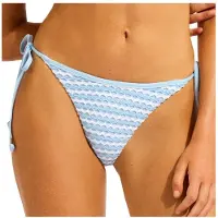 Seafolly - Women's Mesh Effect Tie Side Rio Pant - Parte inferior de bikini size 38, naranja