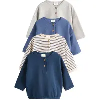 Next Camiseta marino / zafiro / taupe / gris moteado